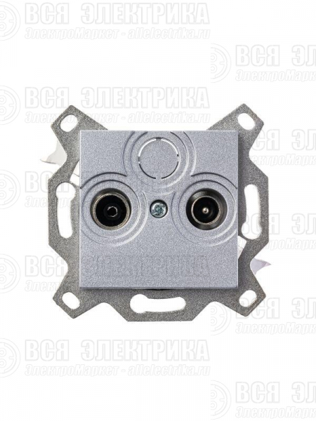 Розетка телевизионная проходная TV/R Levit 7дБ серебр. ABB 2CHH083607A6070