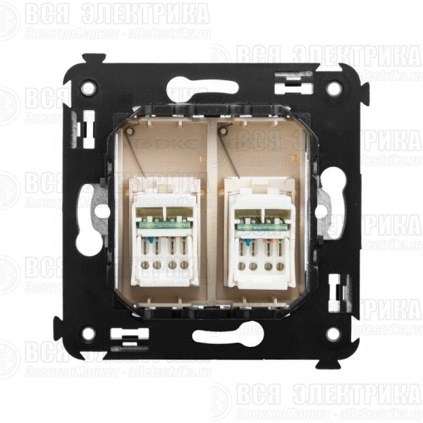 Розетка компьютерная 2-м СП Avanti "Ванильная дымка" RJ45 кат.5E DKC 4405464