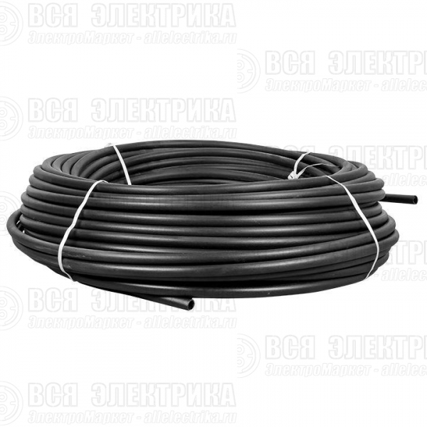 Труба гладкая ПНД жесткая d25мм черн. (уп.100м) PROxima EKF tpndg-25