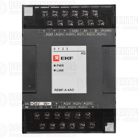 Модуль аналогового вывода REMF 4 PRO-Logic (без поверки) EKF REMF-A-4AO