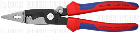 Клещи электромонтажные 6-в-1 L-200мм Knipex KN-1392200