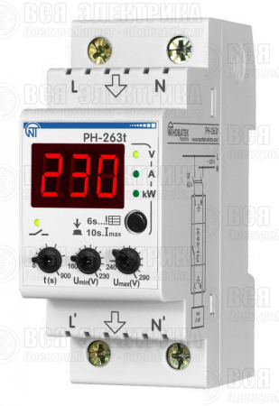 Реле напряжения PH-263 T НовАтек-Электро 3425600263т