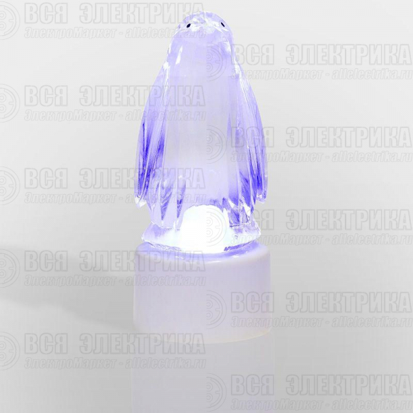 Фигура светодиодная "Пингвин Кристалл" 1LED RGB 0.1Вт IP20 на подставке элементы питания 3хAG13(LR44) (в компл.) Neon-Night 501-052
