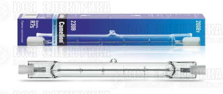 Лампа галогенная J118 200Вт линейная R7s 3000К 240В лин. 118мм Camelion 2935