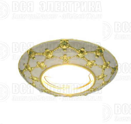 Светильник Regal 51 3 46 литой неповорот. MR16 бел./зол. ИТАЛМАК IT8458