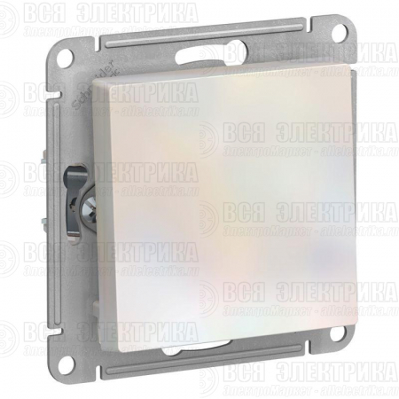 Выключатель 1-кл. СП AtlasDesign 10А IP20 (сх. 1) 10AX механизм жемчуж. SE ATN000411