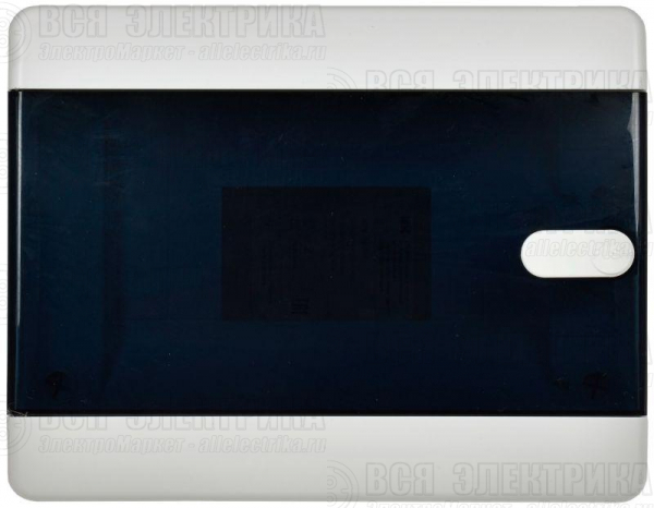 Корпус ЩРВ-П-8 UNION Compact IP41 черн. прозр. дверь пластик. IEK UIC-KP12-V-08-41-K01