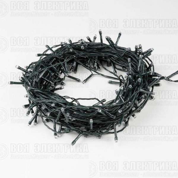 Гирлянда LED ULD-S2000-200/DGA WHITE IP20 20м 200 диодов бел. свет провод зел. Uniel UL-00007309