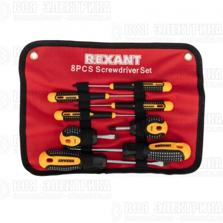 Набор отверток 8 предметов Rexant 12-4774