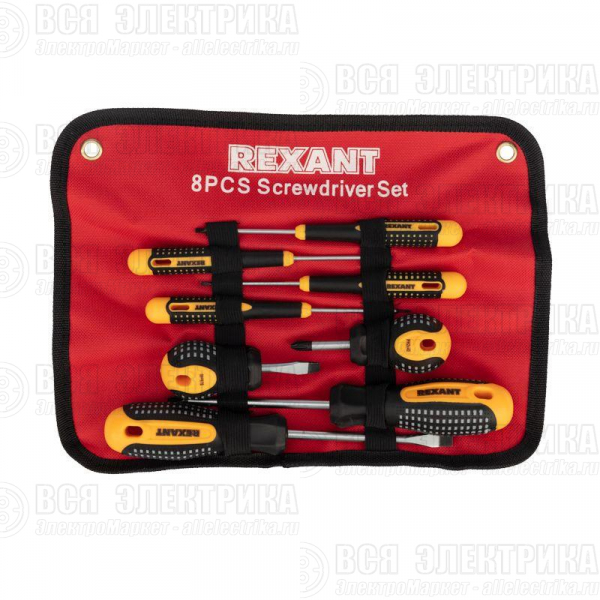 Набор отверток 8 предметов Rexant 12-4774