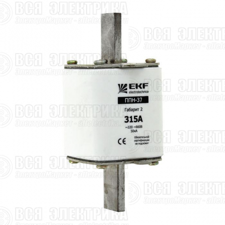 Вставка плавкая ППН-37 400/200А габарит 2 PROxima EKF fus-37/400/200