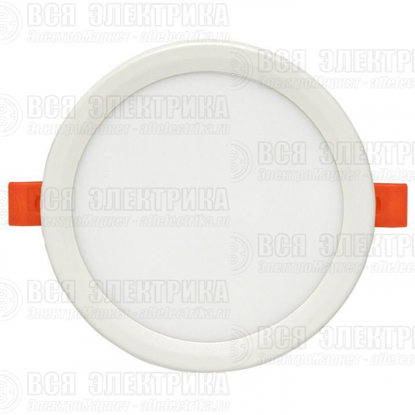 Светильник светодиодный ДВО 1006 9Вт 6500К IP20 встраив. Basic EKF DLL-1006-9-6500