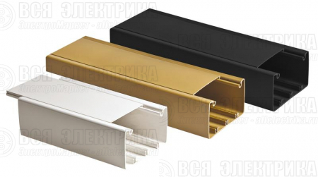 Кабель-канал 100х60 L2000 черн. Ruvinil РКК-100х60-Ч