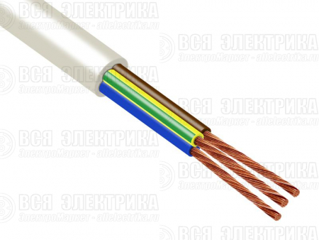 Провод ПВСнг(А)-LS 3х1.5 (2х1.5+1х1.5) 380В Б (уп.100м) ПромЭл 13431250