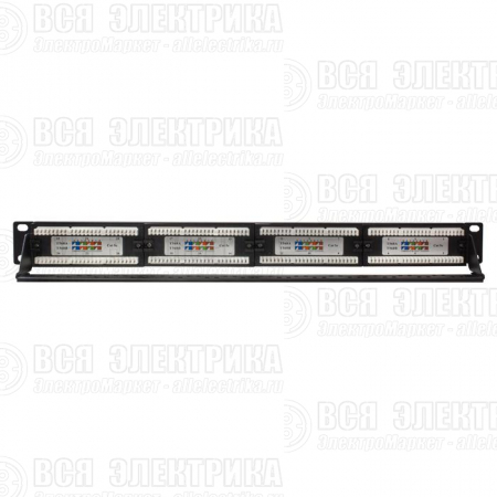 Патч-панель UTP 24хRJ-45 кат.5E 1U 19дюйм SUPRLAN 10-0403