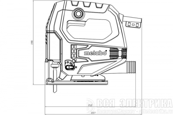 Лобзик STEB 65 Quick 450Вт 600-3100/м мтн коробка Metabo 601030000
