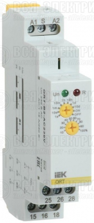 Реле задержки выключения ORT 2 контакта 230В AC IEK ORT-B2-AC230V