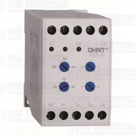 Реле контроля фаз XJ3-D AC 380В CHINT 284003