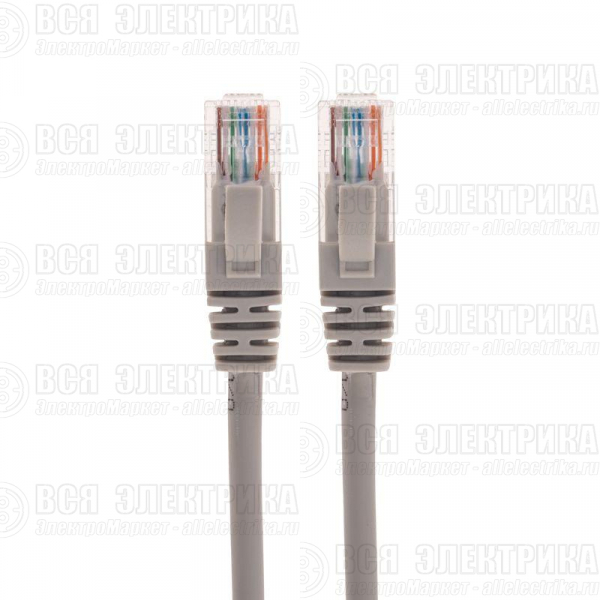 Патч-корд U/UTP CAT 5e RJ45-RJ45 26AWG LSZH сер. 1.5м Rexant 02-0100-105