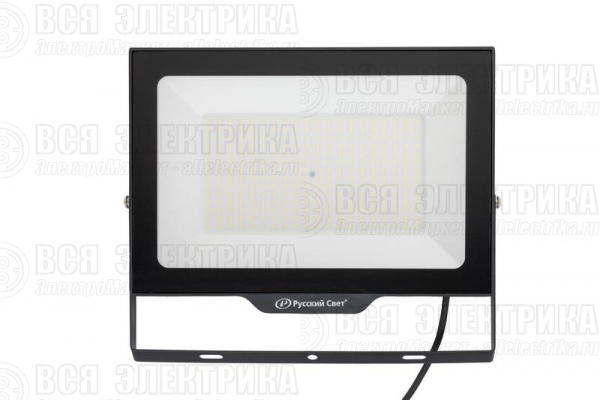 Прожектор светодиодный СДО FL 10 C 200W VW 865 BK CL 397х290х31.5мм 200Вт 6500К IP65 уличный черн. Русский Свет 15081023058