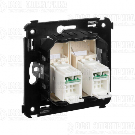 Розетка компьютерная 2-м СП Avanti "Ванильная дымка" RJ45 кат.5E DKC 4405464