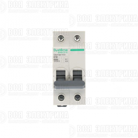 Выключатель автоматический 2п City9 Set (АВ) С 16А 6кА 230В SE C9F36216