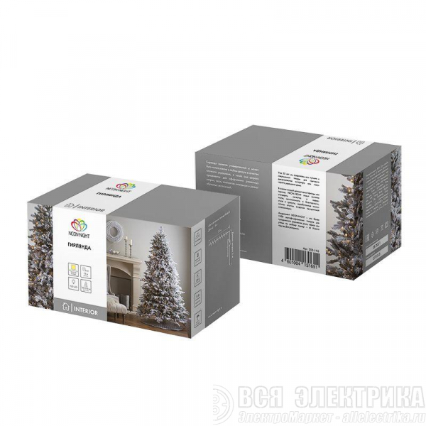 Гирлянда "Твинкл Лайт" 15м 120LED тепл. бел. провод прозр. Neon-Night 303-196