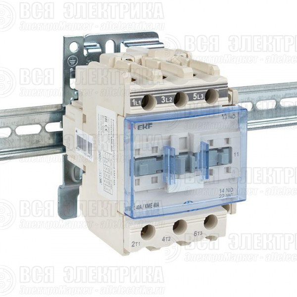 Контактор КМЭ 40А кат. 195.5-253В AC 1НО+1НЗ EKF ctr-s-40-220