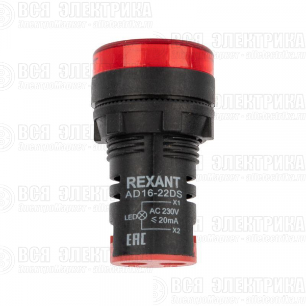 Матрица светодиодная AD22-230 В красн. Rexant 36-4740
