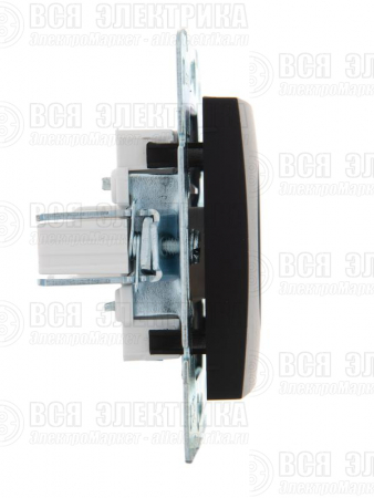 Розетка компьютерная 1-м СП Karina RJ45 механизм черн. бархат LEZARD 707-4288-139