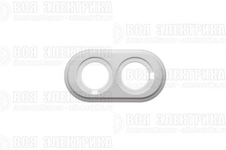 Рамка 2-м Лизетта ретро ABS-пластик бел. Bironi BF1-620-21