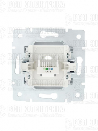 Розетка телефонная СП Vesna евро стандарт механизм бел. LEZARD 742-0288-137