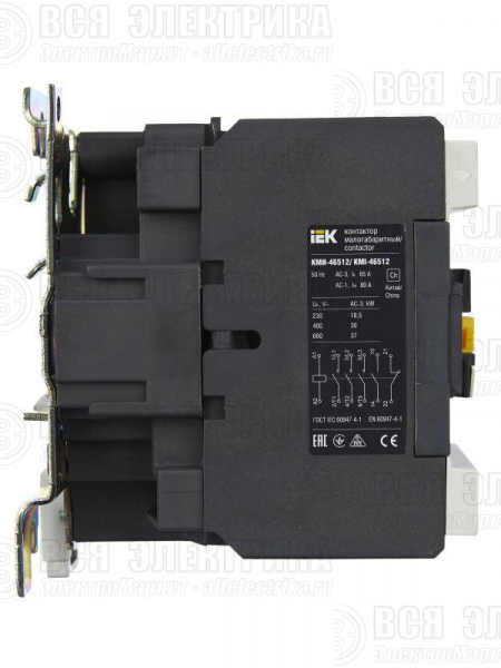 Контактор КМИ-46512 65А 230В/АС3 1НО 1НЗ KARAT IEK KKM41-065-230-11