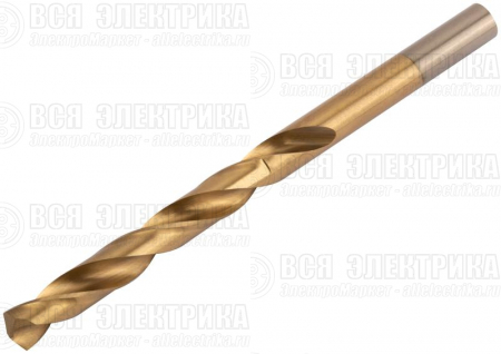 Сверло по металлу HSS 8мм титан. покрытие (блист.) FIT 34380