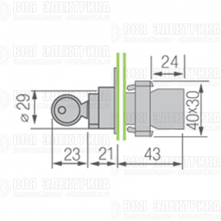 Переключатель BD32 3P с замком NO Rexant 36-5553