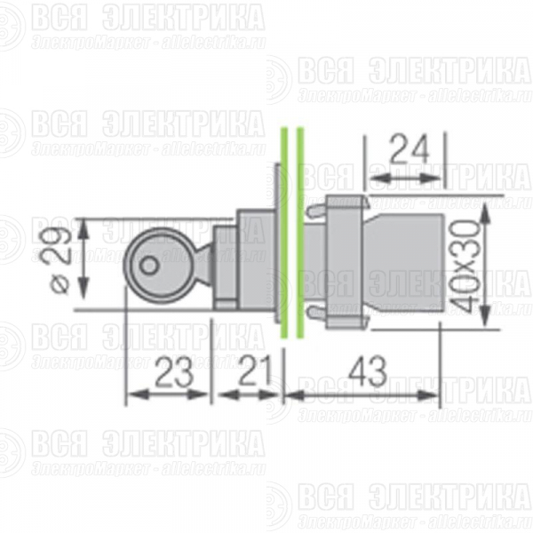 Переключатель BD32 3P с замком NO Rexant 36-5553