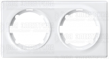 Рамка 2-м Florence бел. 1E52201300 OneKeyElectro 2172783