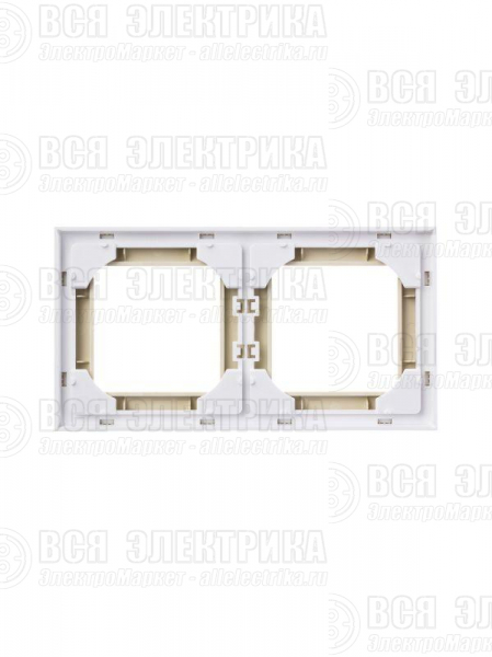 Рамка Levit 2п сл. кость/бел. ABB 2CHH015020A6017