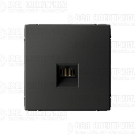 Розетка компьютерная ArtGallery RJ45 кат.6A механизм базальт SE GAL001486
