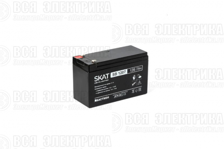Аккумулятор 12В 7А.ч макс. ток заряда 2.1А SKAT SB 1207 Бастион 2533