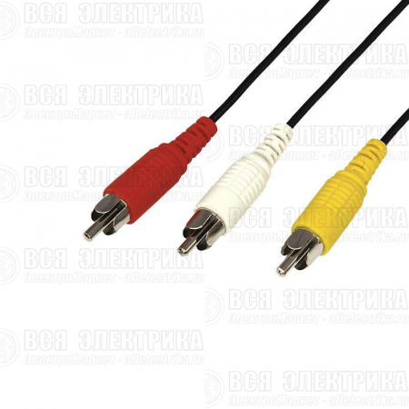 Шнур 3х3 RCA 7м REXANT 17-0206