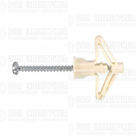Дюбель-бабочка OLA с шурупом 4х60 (уп.20шт) (кор.) Sormat FAS2075201