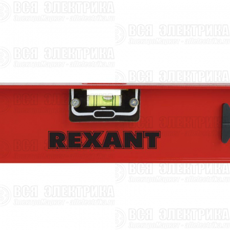 Уровень алюминиевый "Рельс" 600мм 3 глазка (1 поворотный) Rexant 12-9211