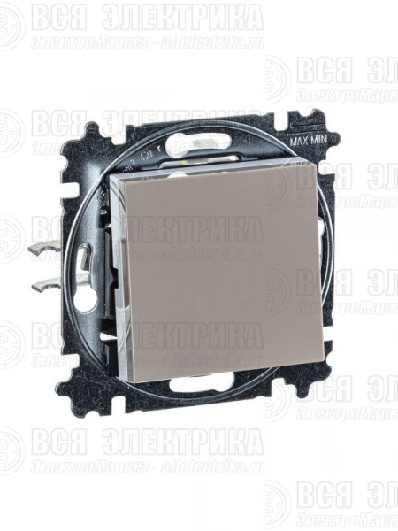 Выключатель кнопочный 1-кл. СП Levit IP20 кофе макиато/бел. ABB 2CHH599145A6018