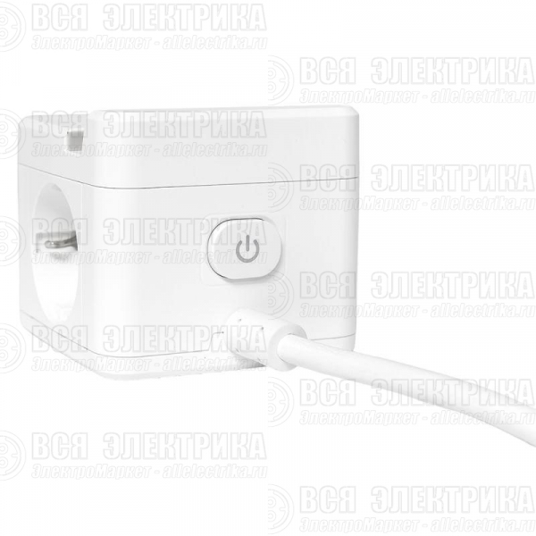 Удлинитель "Куб" 2х1.3м USB + 2Type C с быстрой зарядкой подставкой под телефон и ночником 1кв.мм EKF UBA-CUB-2-FC