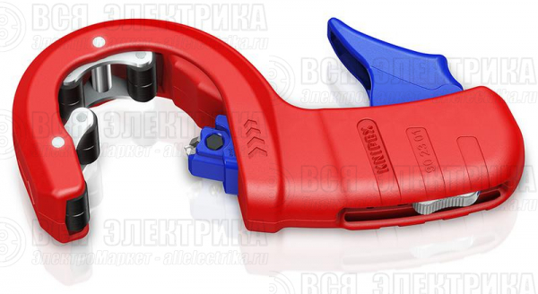 Труборез для канализационных пластиковых труб DP50 d32/40/50мм толщина max 2.4мм длина 202мм BK KNIPEX KN-902301BK