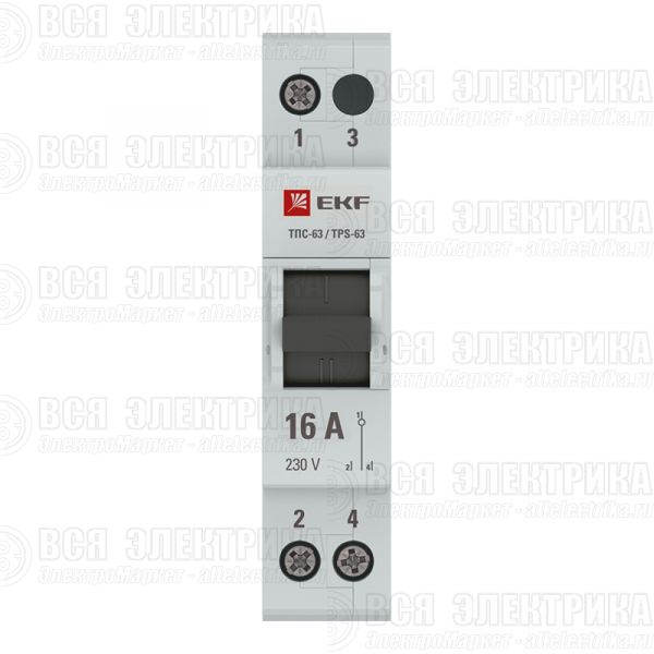 Переключатель трехпозиционный ТПС-63 1P 16А PROxima EKF TPS116