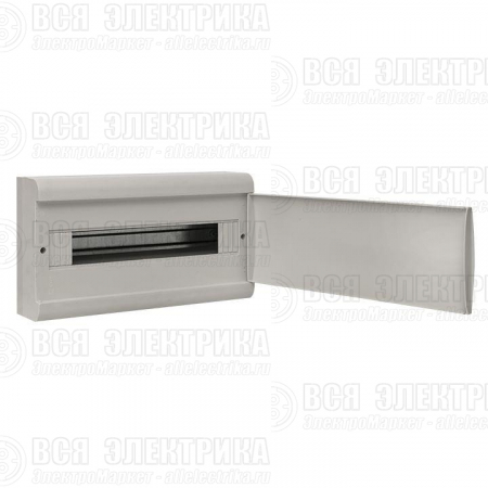 Щит ЩРН-П-18 IP41 бел. дверца (пром. упак.) Basic EKF pb-n-18w-bas