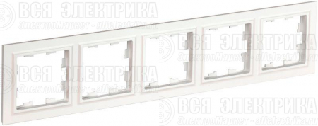 Рамка 5-м BRITE РУ-5-БрБ бел. IEK BR-M52-K01