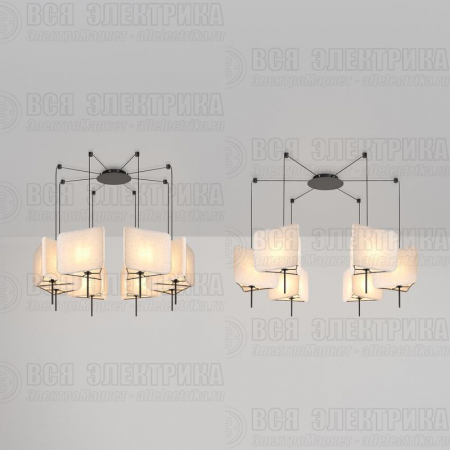 Светильник подвесной Bricola 8х40Вт E14 IP20 Freya FR5511PL-08B